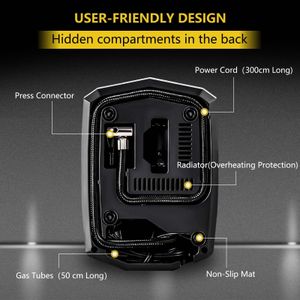 SYTUNG Digital Tyre Inflator – Portable Air Compressor Pump