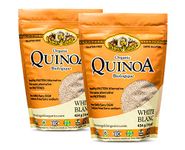 INCA’S GOLD Organic White Quinoa – 100% Organic Royal Quinoa from Bolivia – Great Source of Complete Protein, Fiber and Iron - Twice Pre-Washed - 908g Combo Pack