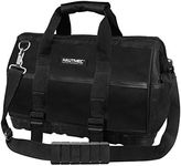 HAUTMEC 16-inch Wide Open Mouth Tool Bag With Heavy Duty ABS Plastic Base HT0096-TB