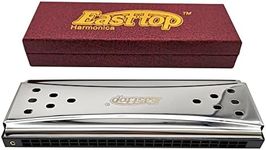 Selected Reeds 24Holes Double-sided Double-tone Harmonica, Advanced C-tone G-tone Polyphonic Harmonica for Beginners, Adults and Students with Wooden Box (24holes)