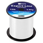BZS Expert Carp Coarse Fishing Line Nylon Monofilament - Strong Tension High Load String Spool 60lb - Clear