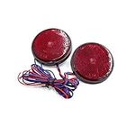uxcell 2 Pcs Round Shaped Red LED R