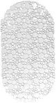 Bubbles Non-Slip Oval Bathtub Mat Clear 28 L x 15 W