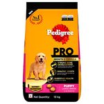 Pedigree Pro Puppy, Large Breed (3-18 Months) Dry Dog Food, 10 Kg Pack, Chicken