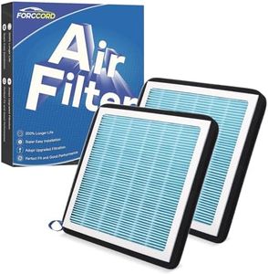 Forccord 2-Pack HEPA Cabin Air Filter Fits for Toyota Tacoma 05-23/ Dodge Dart 13-16/ Pontiac Vibe 03-08 Activated Carbon Cabin Filter CF10374 OEM Replacement Car Accessories