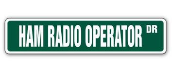 SignMission 4" X 18" Aluminum Sign, Ham Radio Operator