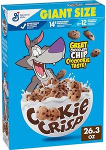 Cookie Crisp Breakfast Cereal, Chocolate Chip Cookie Taste, Made With Whole Grain, Giant Size, 26.3 oz