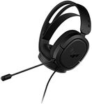 ASUS TUF Gaming H1 Wired Headset (Discord Certified Mic, 7.1 Surround Sound, 40mm Drivers, 3.5mm, Lightweight, for PC, Switch, PS4, PS5, Xbox One, Xbox Series X | S, and Mobile Devices)- Black