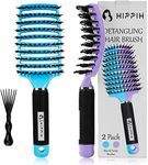 Boar Bristle Hair Brush 2 Pack, HIP