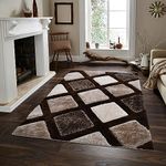 Rugs4Sale 4cm Thick Pile Super Soft Shaggy Modern Area Living Room 3D Pattern Non-Shedding. Ideal For Bedroom, Hall, Kids Baby Room, Indoor & Outdoor Rugs Hallway Runners Carpet Mat(160x230cm)