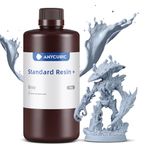 ANYCUBIC Upgraded Standard 3D Printer Resin, Low Odor, High Precision & Rapid Photopolymer 3D Resin for 8K/14K LCD/DLP/SLA 3D Printing(Grey,1kg)