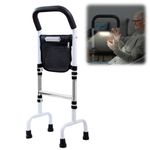 Standing Aid for Elderly Adults, Walking Aids for the Elderly, Mobility Aids Stair Lift for Seniors, with Motion Light, with Storage Pocket, Adjustable Height, Load-bearing 136 kg, for Bed Toilet Sofa