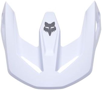 Fox Racing V1 Helmet Motocross Dirt Bike Visor, Matte White, X-Small