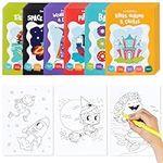 THE TWIDDLERS - 24 Pack 6 Themes Bulk Mini Coloring Books for Kids Ages 3+| Castles Dragons Space Pirate Baking Beach - Kids Coloring Books Birthday Party Favors, Classroom Activity Books