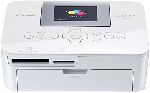 Canon SELPHY CP1000 Mini Fotodrucker (Druck bis Postkartengröße 10x15cm, Thermosublimation, farbstabil 100 Jahre, Druck von USB-Stick + Speicherkarte, kein WiFi) weiß [ohne Farbband/Papier, ohne Akku]