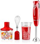 OVENTE HS565R Multi-Purpose Hand Immersion Blender (Set-Red)