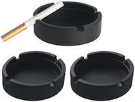 QOPAHI Black Silicone Ashtrays for 