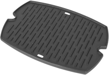 Cast Iron Griddle for Weber Q1000 Q1200 Q1400 Q100 Q120 Q140 Grill Accessories, Weber Baby Q Accessories, Weber Q Grill Parts 50060001 50060301 386001 386002, Weber 7582 65810 7644 Griddle Plate, 1PC