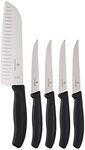 Victorinox Swiss Army Steak Bundle 4-Piece Steak Knife Set and 7.5-Inch Santoku Knife