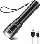 SuperFire LED Torch Rechargeable Su