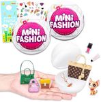 ZURU 5 Surprise Mini Brands Fashion Mystery Set - 2 Pack Series 1 Surprise Mini Fashion Toys Mystery Bundle with Tattoos, More | Mini Brands Fashion Series