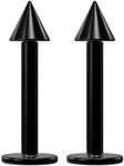 BodyJewelryOnline Spike Black Anodized Titanium Labret - 14G - 5/16" Inch