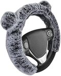 BDK Bear Fur Plush Steering Wheel C