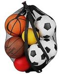 Mesh Ball Bag with Shoulder Strap. 30 x 40 Inches with a Drawstring Closure.