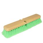 Teravan Green Obround Flow Thru Brush-Car Wash Brush with Very Soft Bristles-Cleaning Brush for RVs, Trucks and Boats (14 Inch)