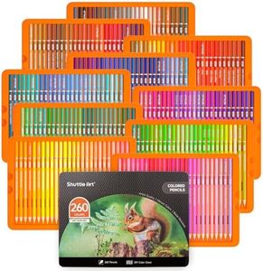 Shuttle Art 260 Coloring Pencils for Adults, Soft Core Color Pencils for Artists Kids Adults Sketching and Drawing