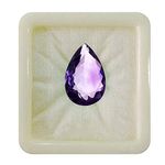 JewelryOnClick Original Certified Amethyst Gemstone 8.25 Ratti 7.5 Carat Jamunia Pear Shape Birthstone Aquarius February Birthstone Chakra mm Stone jewelry Meen Rashi Upratna guruwer