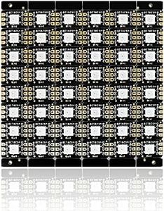 Treedix 48pcs RGB LED WS2812B 5050 Light Board Light Matrix Strip Driver Board Individually Addressable for Arduino and Raspberry Pi