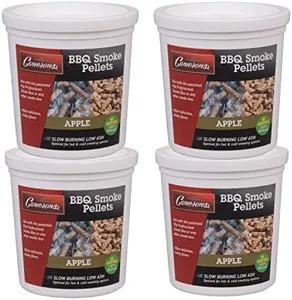 Camerons Smoking Wood Pellets (Apple, 4 Pints)- Kiln Dried BBQ Pellets - 100% All Natural Barbecue Wood for Smoker Grill, Pellet Grill & Fire Pit - Infuse Smokey Flavor in Food - Grilling Gift for Dad