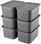 AREYZIN Plastic Storage Baskets Wit