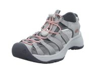 KEEN Women's Astoria West Closed Toe Sandals, Grey/Coral, 10