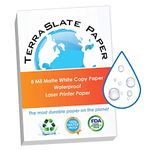 TerraSlate Paper 7 MIL Waterproof Laser Printer/Copy Paper 8.5" x 14" Sheets (100)