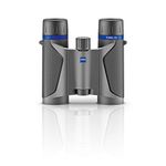 ZEISS Terra ED Pocket Binoculars 8x25 Compact, Waterproof, and Fast Focusing with Coated Glass for Optimal Clarity in All Weather Conditions for Bird Watching, Hunting, Sightseeing, Grey