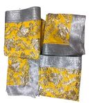 Lakshmi Maa Collection's Rumala Sahib Double Set Best Yellow Designer (4 PEC.)