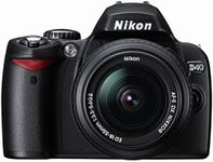 Nikon D40 6.1MP Digital SLR Camera Kit with 18-55mm f/3.5-5.6G ED II Auto Focus-S DX Zoom-Nikkor Lens (Renewed)