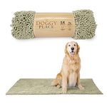 My Doggy Place - Ultra Absorbent Microfiber Dog Door Mat, Durable, Quick Drying, Washable, Prevent Mud Dirt, Keep Your House Clean (Oatmeal, Runner) - 152 x 91 cm