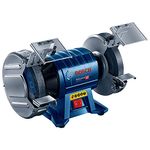 Bosch Professional GBG 60-20 double grinder (600 W, grinding disc diameter 200 mm, no-load speed 3,600 min-1, including 2x grinding disc in normal grit, in carton)