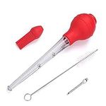 1PC Turkey Lnjector Meat Syringe Food Syringe Rubber Bulb Turkey Injector Turkey Baster Set Suitable for Grilling Marinating Saucing Kitchen Cooking