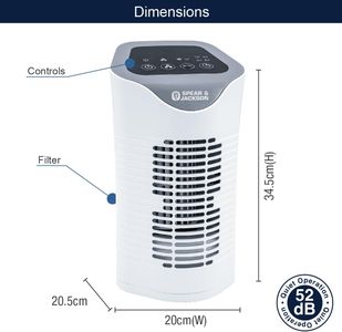 Spear & Jackson HEPA Air Purifier – High Efficiency Filtration
