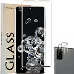 2 Pack Screen Protector for Samsung Galaxy S20 / Galaxy S20 5G 6.2 inch, New Version, [HD Full Coverage] [Easy Installation] [3D Curved Edge] [Scratch Resistant] [9H Hardness] [Bubble Free] Protective Film