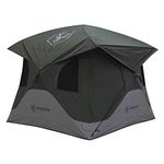 Gazelle T3X GT301GR 3 Person Pop Up Portable Camping Hub Tent, Alpine Green