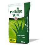 Premier Seed Quality Lawn Grass Seed (10kg) | Covers 300m² | Lush Green Lawn Repair & Overseeding