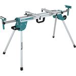 Makita Compact Folding Miter Saw Stand, Tool-Less Installation, Adjustable Feet, Sliding Rails, Transport Wheels, Carry Handle, Repetitive Cut Stop, Jobsite Portability
