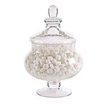 DEENZ NEW 30CM DECORATIVE GLASS JAR WEDDING TABLE CENTRE PIECE SWEETS CHOCOLATE JAR