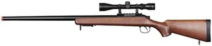 Well MB03 Airsoft Sniper Rifle W/Scope - Wood