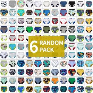 BIG ELEPHANT Random Color Toddler Training Pants 6 Pack, Potty Training Underwear for Boys and Girls